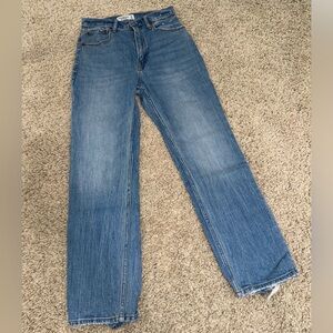 Abercrombie & Fitch ultra high-rise ankle straight Jean